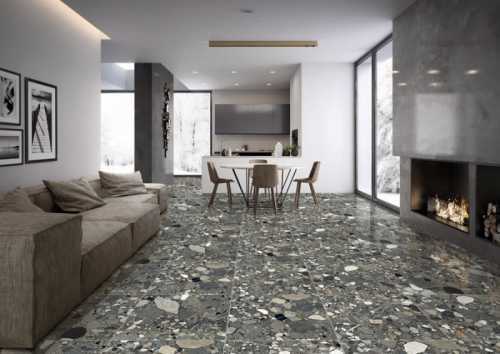 Керамогранит Gufa Nero Italica Tiles