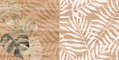 Плитка Laparet 08-01-15-2454 Organic коричневый узор 20х40
