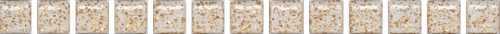 Бордюр Kerama Marazzi POF002 Карандаш Бисер белый золото 20*1.4