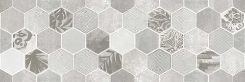 LB-Ceramics 1664-0197 Декор Гексацемент светло-серый 20х60