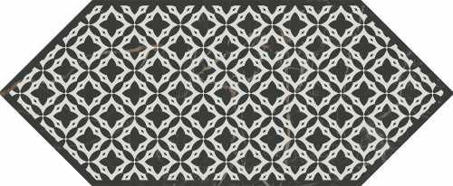 Kerama Marazzi HGD/A480/35006 Декор Келуш 1 черно-белый 14х34