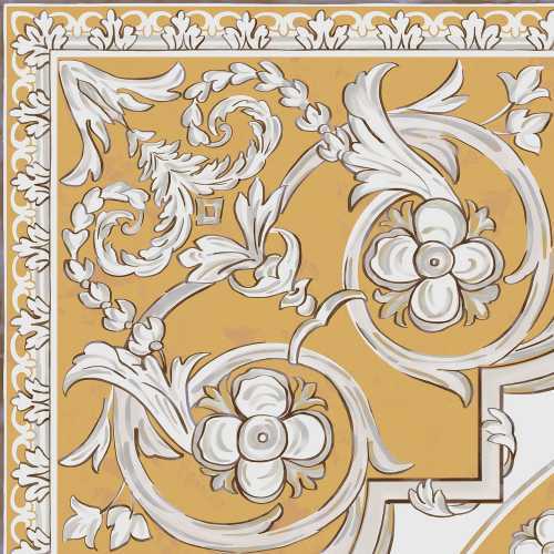 Kerama Marazzi HGD/B509/SG9174 Декор Алмаш угол желтый 30х30