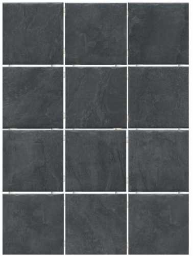 Керамогранит Kerama Marazzi 1301 Дегре черный (полотно 30х40 из 12 частей 9