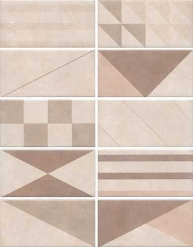 Плитка Kerama Marazzi 19034 Александрия светлый микс 20х9