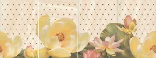 Панно Kerama Marazzi HGD/B56/4x/8260 Летний сад беж
