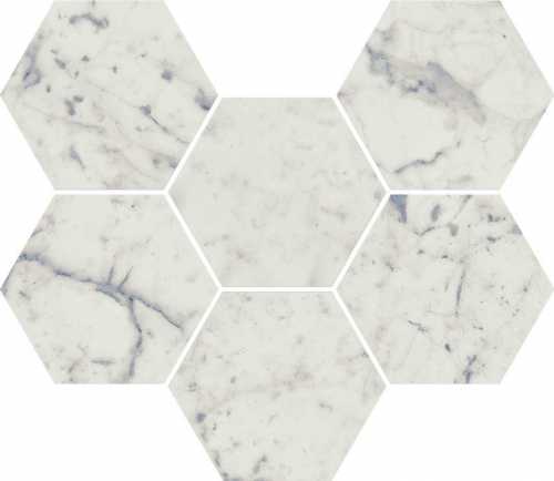Декор Italon 620110000065 Charme Extra Carrara Mosaico Hexagon 25x29