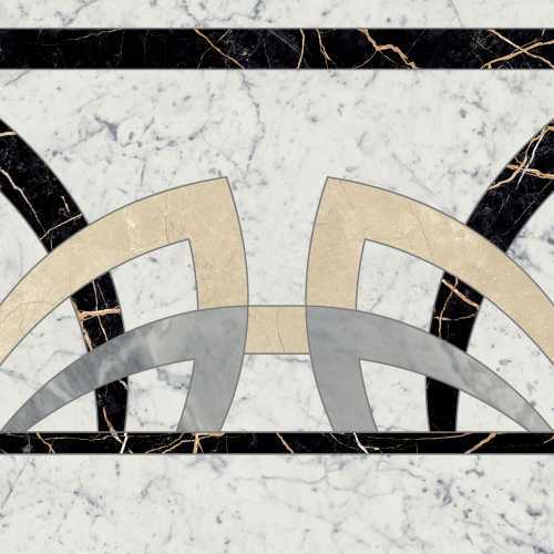 Декор Italon 620120000077 Шарм Экстра Каррара Розон Фашиа Люкс 60x60