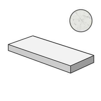 Ступень Italon 620070001005 Charme Extra Carrara Scalino Angolare Sx 33x120