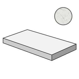 Ступень Italon 620070000987 Charme Extra Carrara Scalino Angolare Sx 33x60