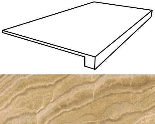 Ступень Italon 620070001034 Surface Onice Miele Scal Front Lux 33x120