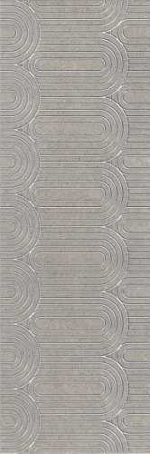 Kerama Marazzi OP/B201/12137R Декор Безана серый обрезной 25*75