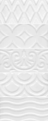 Плитка Kerama Marazzi 16017 Авеллино белый структура mix 7.4*15