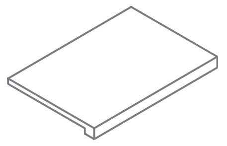 Ступень Italon 620070002174 Metropolis Royal Ivory Scalino Frontale Nat 33x120