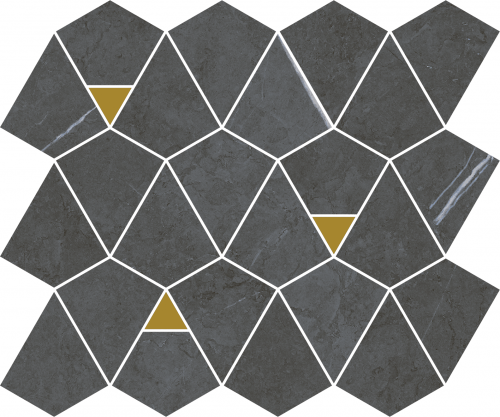 Декор Italon 600110000945 Metropolis Imperial Mosaico Vertex 6mm 25.8x30