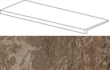 Ступень Atlas Concorde 620070000920 Privilege Moka Scalino Frontale 33x120