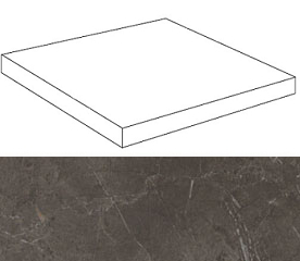 Ступень Atlas Concorde Italy ASMY Marvel Grey Scalino Angolare 33x33