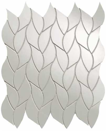 Мозаика FAP Ceramiche fQMU Onice Neve Leaves Mosaico 25.9x30.9