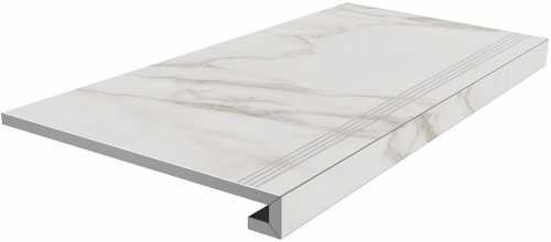 Kerama Marazzi SG850192R/GCF Ступень клееная Монте Тиберио серый светлый лаппатированный 33x80x0