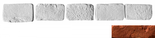 Leonardo Stone Декоративный кирпич Тычок Мадрид 776 12.5x7-8x1