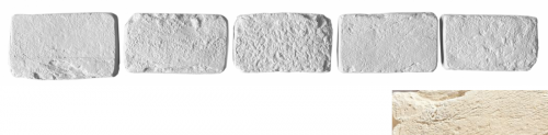 Leonardo Stone Декоративный кирпич Тычок Мадрид 050 12.5x7-8x1