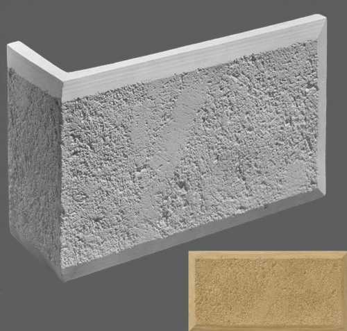 Искусственный камень Leonardo Stone Угловой элемент Рим 050 39/12x25x3