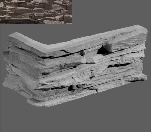 Искусственный камень Leonardo Stone Угловой элемент Перуджа 740 20/10x10x3