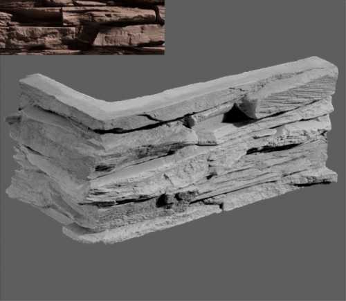 Искусственный камень Leonardo Stone Угловой элемент Перуджа 709 20/10x10x3