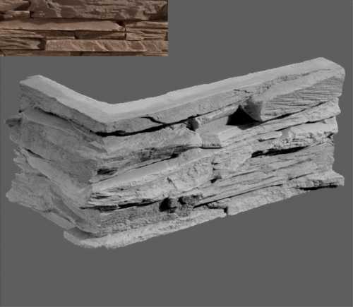 Искусственный камень Leonardo Stone Угловой элемент Перуджа 510 20/10x10x3