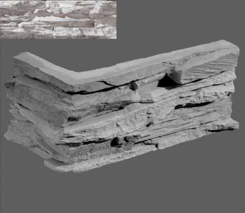 Искусственный камень Leonardo Stone Угловой элемент Перуджа 098 20/10x10x3