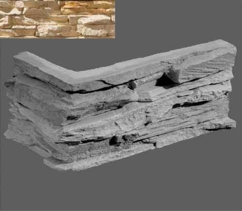 Искусственный камень Leonardo Stone Угловой элемент Перуджа 055 20/10x10x3