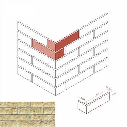 Искусственный камень White Hills 402-15 Толедо угол 8.5х25x7.5