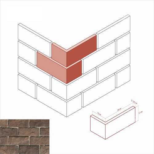 Искусственный камень White Hills 408-45 Йоркшир угол 12x26x12