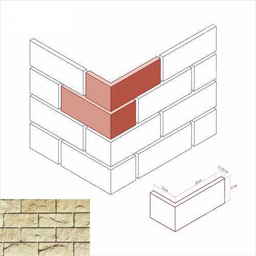 Искусственный камень White Hills 405-15 Йоркшир угол 12x26x12
