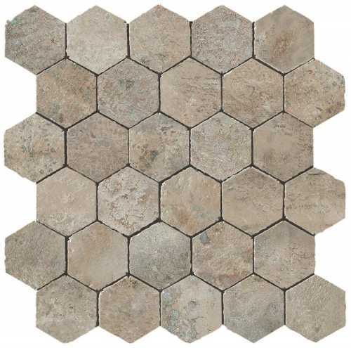 Мозаика Atlas Concorde Italy A0UC Aix Cendre Honeycomb Tumbled 30x31