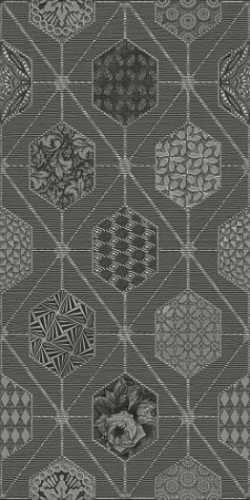 Azori Декор Devore Gris Geometria 31.5x63