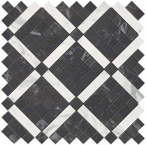 Декор Atlas Concorde Italy 9MVH Marvel Noir Mix Diagonal Mosaic 30.5x30.5