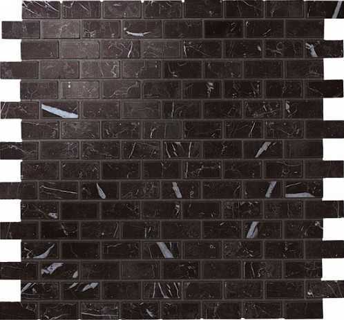 Декор Atlas Concorde Italy AS35 Marvel Nero Marquina Mosaico Lappato Burattato 29.8x29.8
