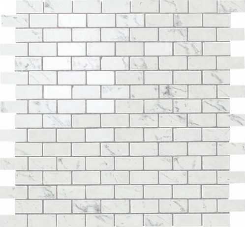 Декор Atlas Concorde Italy AS34 Marvel Carrara Pure Mosaico Lappato Burattato 29.8x29.8