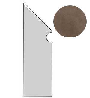 Плинтус Atlas Concorde Italy A1LI Dwell Brown Leather Battiscopa Sagomato SX 7.2х30
