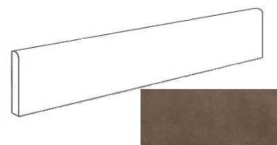 Плинтус Atlas Concorde Italy A1FE Dwell Brown Leather Battiscopa Matt 7.2х60