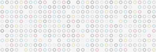 Плитка Global Tile GT2575/021 Kakadu кружки 25x75