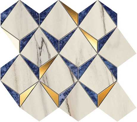 Мозаика Atlas Concorde Italy 9MDN Marvel Diamonds Bianco Ultramarine 35