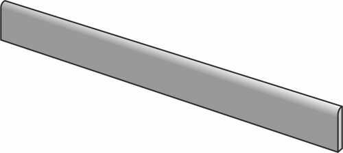 Плинтус Atlas Concorde Italy A0IH Blaze Aluminium Battiscopa 7.2x75
