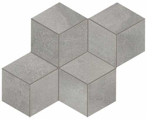 Мозаика Atlas Concorde Italy A0UO Blaze Aluminium Mosaico Esagono Matt 30x35