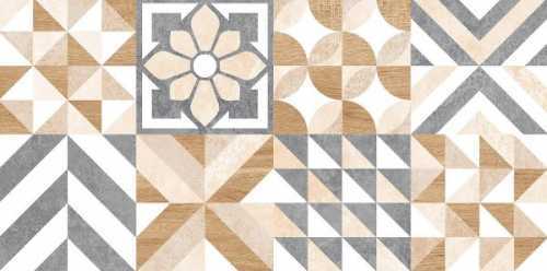 Плитка Global Tile GT129VG Marmaris Белый пэчворк 50x25