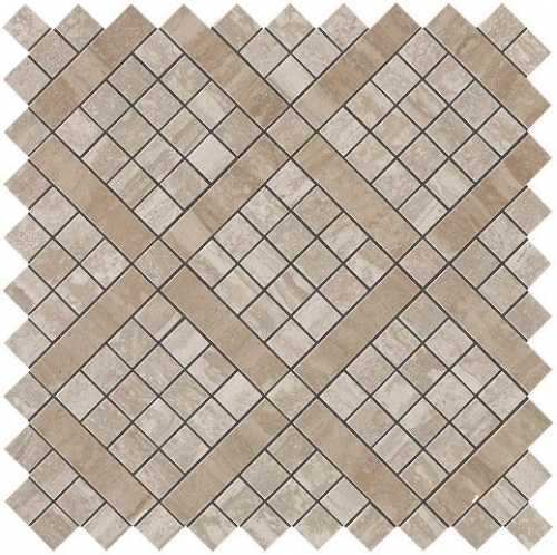 Декор Atlas Concorde Italy 9MVB Marvel Travertino Silver Diagonal Mosaic 30.5x30.5