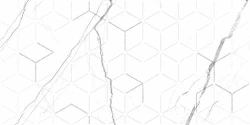Global Tile GT124VG Siluet Белый Декор 50x25