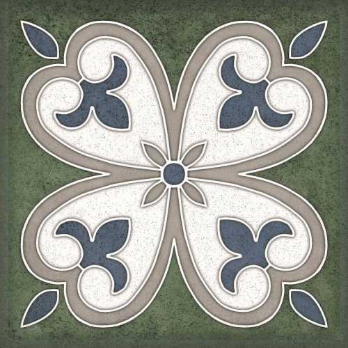 Декор Керлайф Smalto Decor Verde 4 15x15