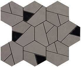 Мозаика Atlas Concorde Italy AN69 Boost Smoke Mosaico Hex Black 25x28.5