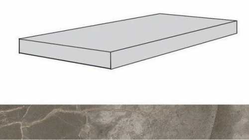 Ступень Atlas Concorde 620070001 Allure Grey Beauty Scalino Angolare Sx/Аллюр Грей Бьюти 33X120